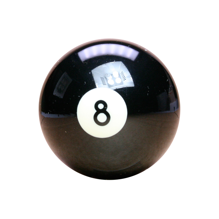 Black No.8 Ball Aramith 2 1/4 Inch